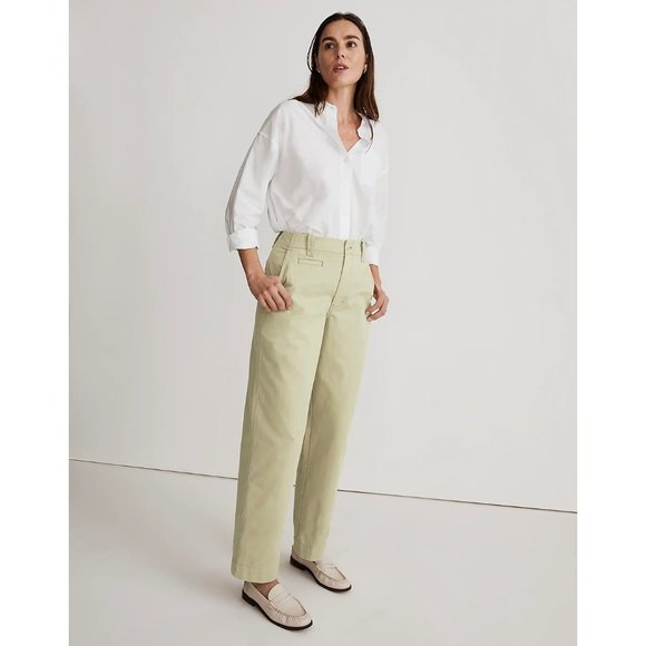 Madewell Size 4 Pale Lichen Relaxed‎ Chino Pants - Picture 10 of 10